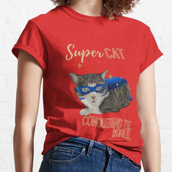 Supercat Katze - die Welt erobern Classic T-Shirt