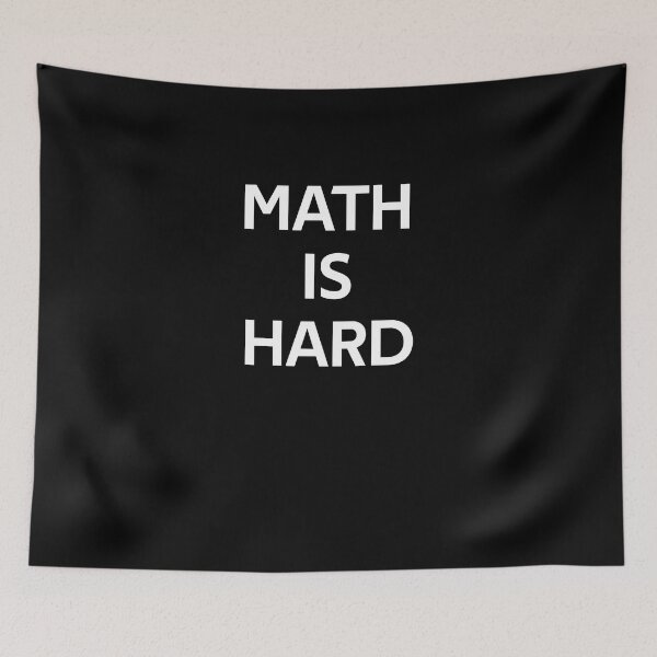 Item preview, Vintage Math is Hard  designed and sold by rachidhaz.