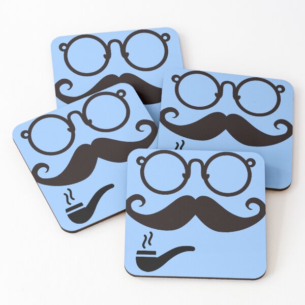 Item preview, Father Day Pattern Mustache Dad Pattern Daddy Son Blue Pattern New Baby Boy Baby Shower Party designed and sold by Dr.YesOrNo.