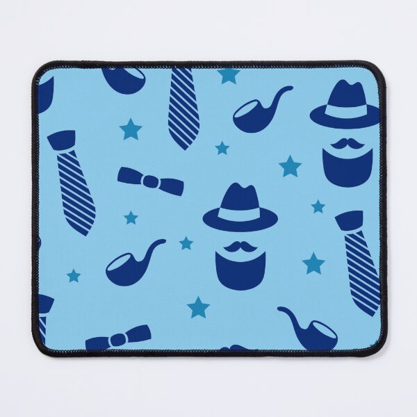 Item preview, Father Day Pattern Mustache Dad Pattern Daddy Son Blue Pattern New Baby Boy Baby Shower Party designed and sold by Dr.YesOrNo.
