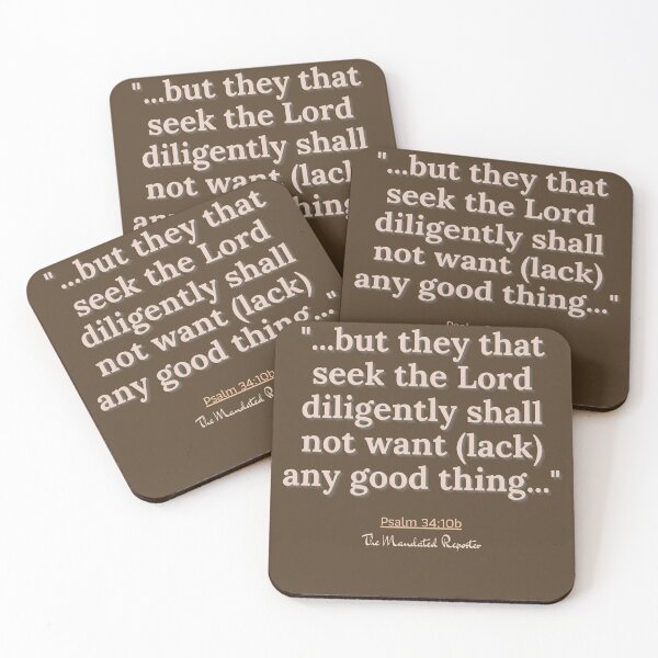 Item preview, Psalm 34:10b - Brown and Pink designed and sold by TheReporter1.