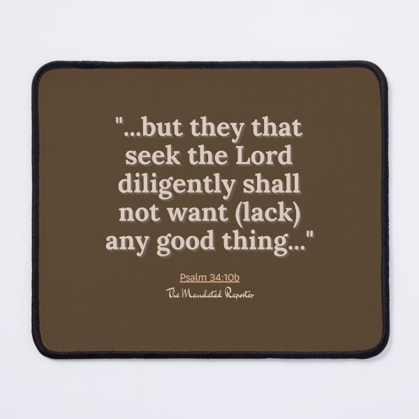 Item preview, Psalm 34:10b - Brown and Pink designed and sold by TheReporter1.