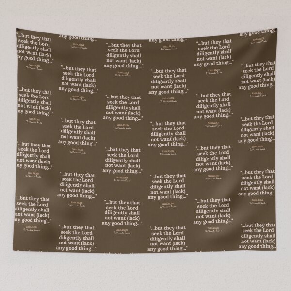 Item preview, Psalm 34:10b - Brown and Pink designed and sold by TheReporter1.