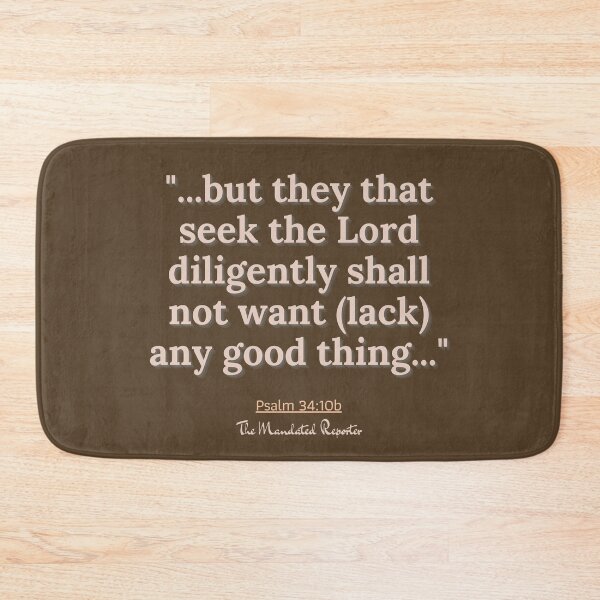 Item preview, Psalm 34:10b - Brown and Pink designed and sold by TheReporter1.