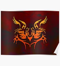 Wild Horses Maroon Poster