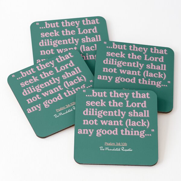 Item preview, Psalm 34:10b - Teal and Pink designed and sold by TheReporter1.