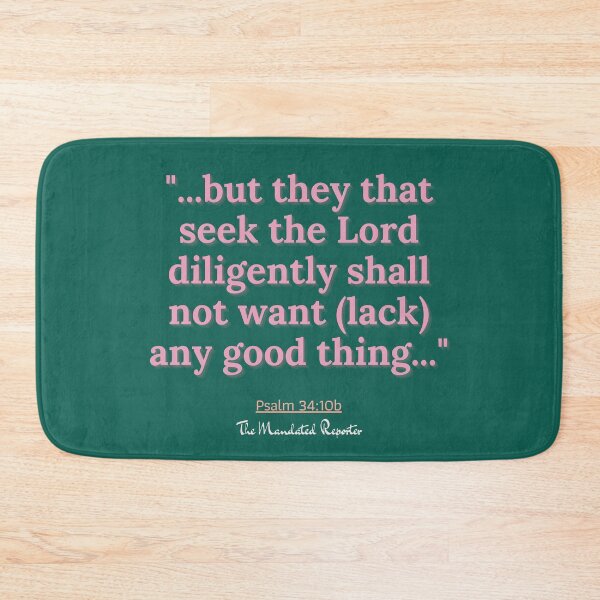 Item preview, Psalm 34:10b - Teal and Pink designed and sold by TheReporter1.