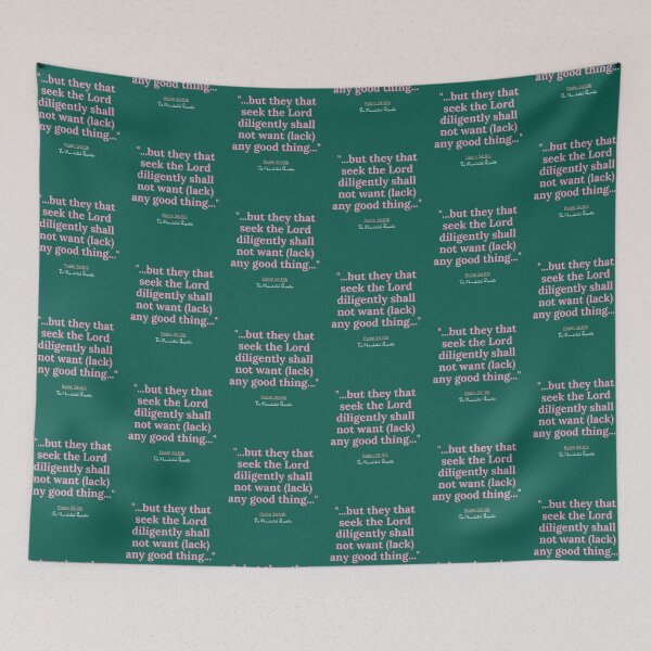 Item preview, Psalm 34:10b - Teal and Pink designed and sold by TheReporter1.