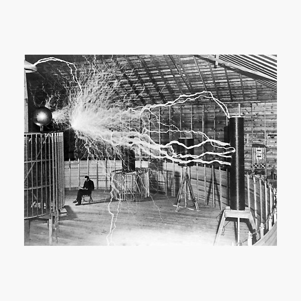 Item preview, Nikola Tesla - Bolts Of Electricity designed and sold by warishellstore.