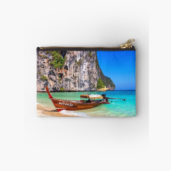 Item preview, Traditional long tail fishing boat beached on Koh Lao Liang, Trang, Thailand designed and sold by Kevin Hellon.