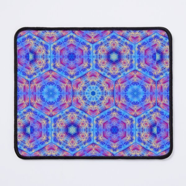 Item preview, Blue Pink Yellow Hexagons designed and sold by Shapes-Mania.