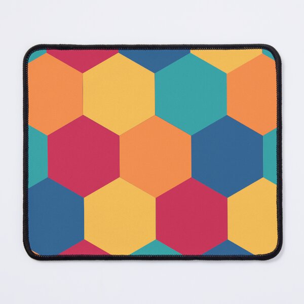 Item preview, Retro Vintage hexagon pattern designed and sold by BronikowskiART.