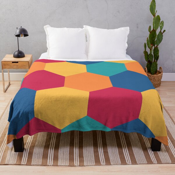 Item preview, Retro Vintage hexagon pattern  designed and sold by BronikowskiART.