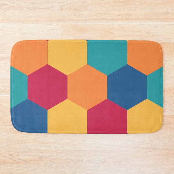 Item preview, Retro Vintage hexagon pattern  designed and sold by BronikowskiART.