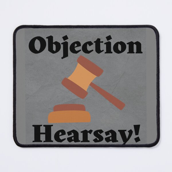 Item preview, objection hearsay court case drama designed and sold by Zevy-Darling.