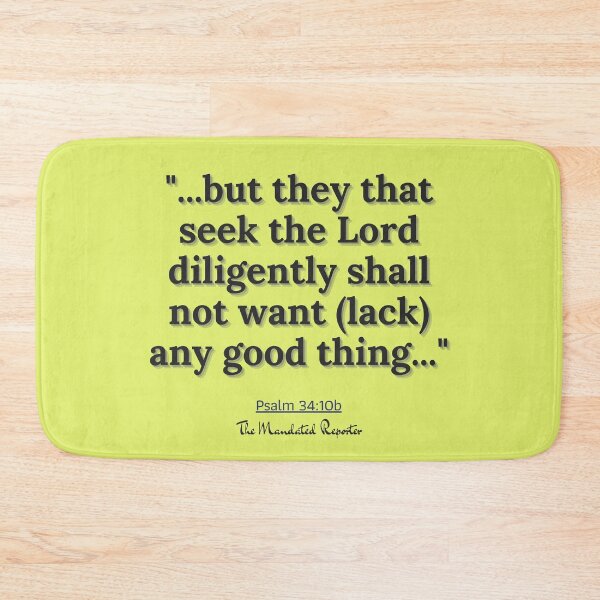 Item preview, Psalm 34:10b - Yellow and Black designed and sold by TheReporter1.