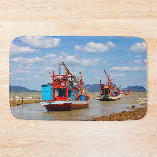 Item preview, Thai fishing boats anchored in Koh Lanta, Krabi, Thailand designed and sold by Kevin Hellon.