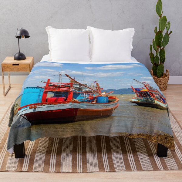 Item preview, Thai fishing boats anchored in Koh Lanta, Krabi, Thailand designed and sold by Kevin Hellon.