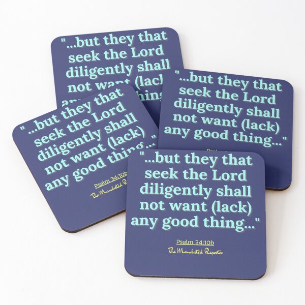 Item preview, Psalm 34:10b - Blue and Teal designed and sold by TheReporter1.
