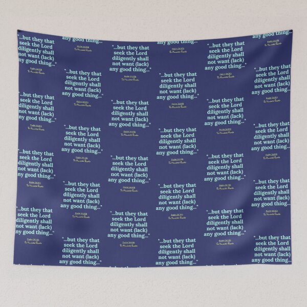 Item preview, Psalm 34:10b - Blue and Teal designed and sold by TheReporter1.