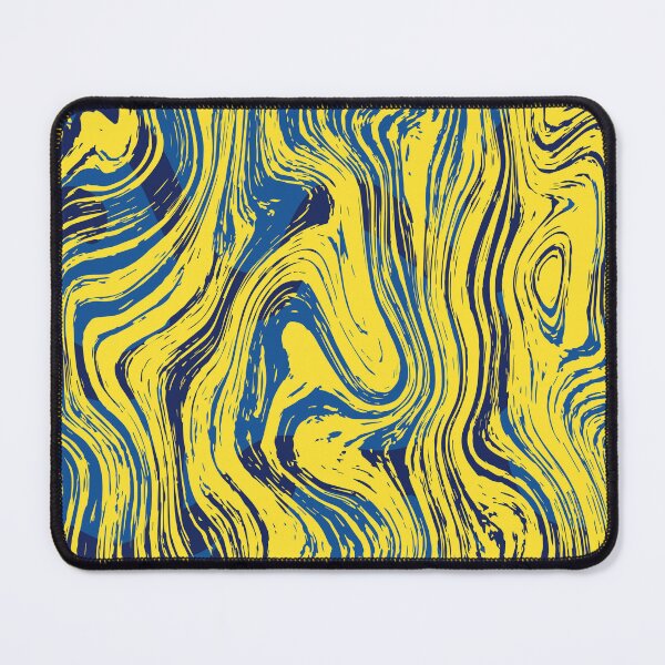 Item preview, Marbled Yellow and Blue	 designed and sold by RoxanneG.