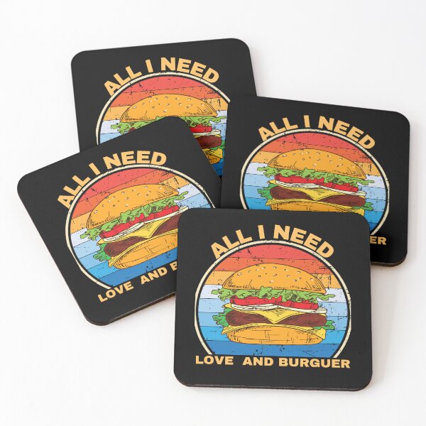 Item preview, ALL I NEED IS LOVE AND HAMBURGUER SUNSET3 designed and sold by Cocodino ⭐⭐⭐⭐⭐.