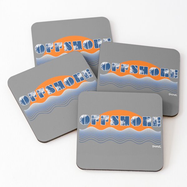 Item preview, OFFSHORE - WAVES EDITION. BLUE/ORANGE/WHITE designed and sold by 5hertz.