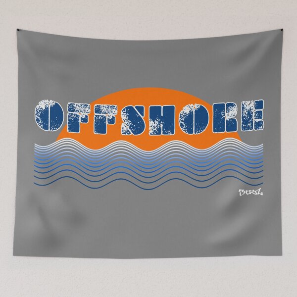 Item preview, OFFSHORE - WAVES EDITION. BLUE/ORANGE/WHITE designed and sold by 5hertz.