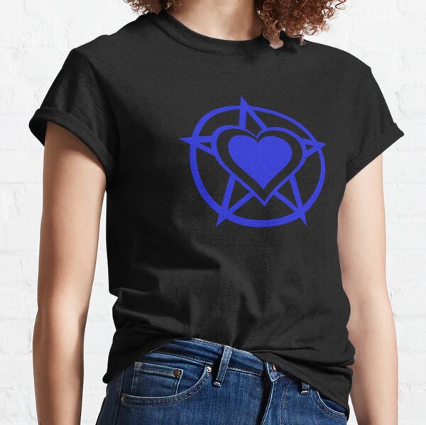 Cheeky Witch® Blue Pagan Heart Symbol Classic T-Shirt