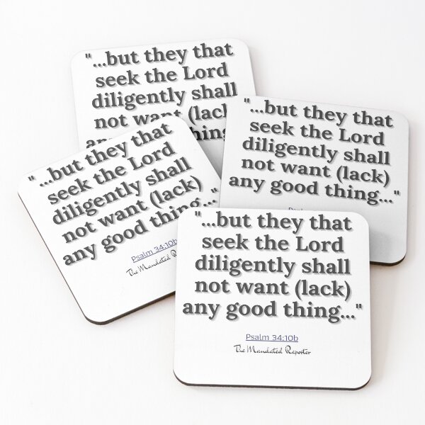 Item preview, Psalm 34:10b - White and Black designed and sold by TheReporter1.