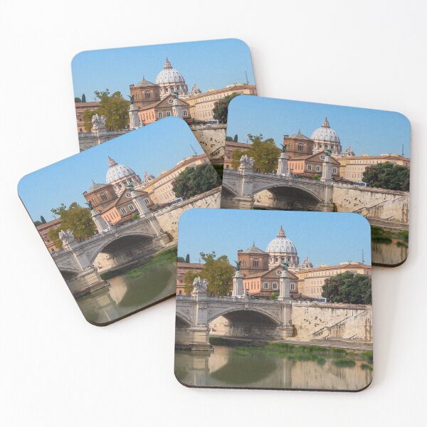 Item preview, Ponte Vittorio Emmanuele II with St Perter's Basilica in the backgoround designed and sold by Kevin Hellon.