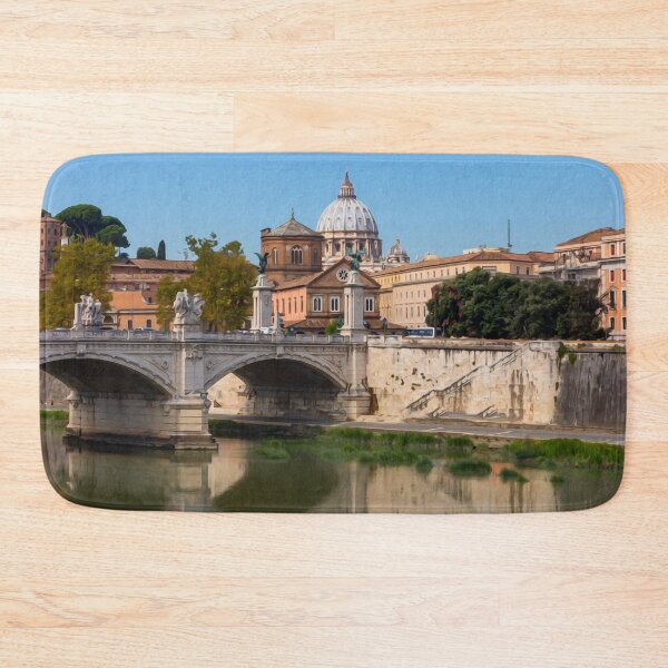 Item preview, Ponte Vittorio Emmanuele II with St Perter's Basilica in the backgoround designed and sold by Kevin Hellon.