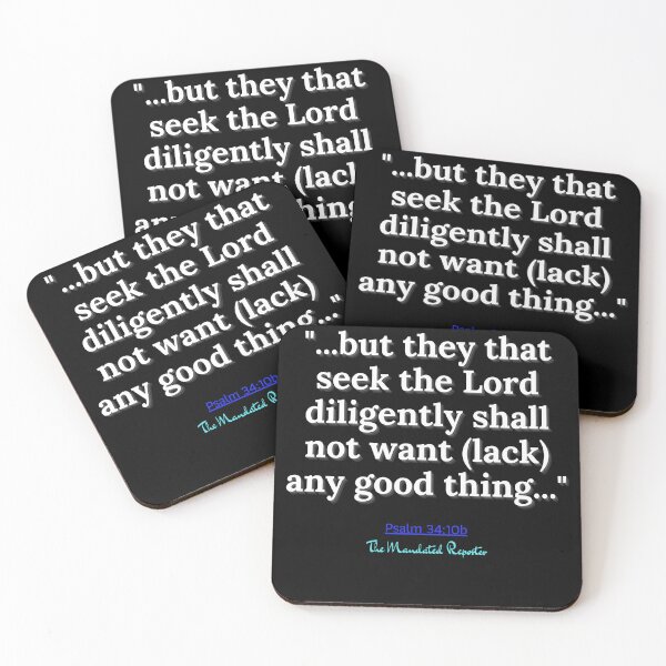 Item preview, Psalm 34:10b - Black and White designed and sold by TheReporter1.