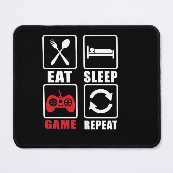 Item preview, Eat Sleep game repeat for gamers designed and sold by Fislux.