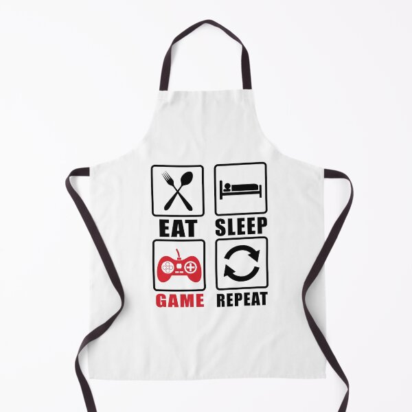 Item preview, Eat Sleep game repeat for gamers designed and sold by Fislux.