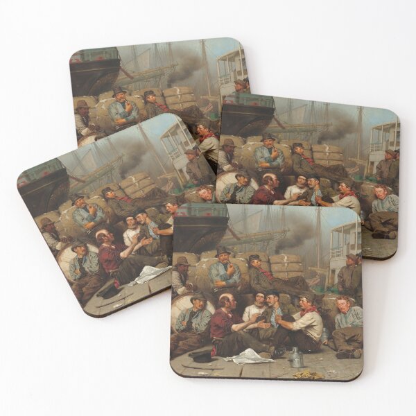 Item preview, The Longshoremen's Noon | John George Brown | 1879 Sailor Print designed and sold by CJET.