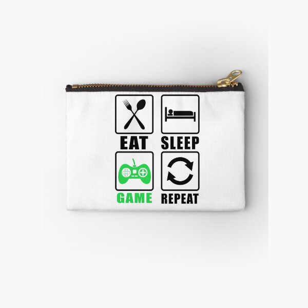 Item preview, Eat Sleep game repeat for gamers designed and sold by Fislux.