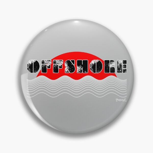 Item preview, OFFSHORE - WAVES EDITION. RED/BLACK/WHITE designed and sold by 5hertz.