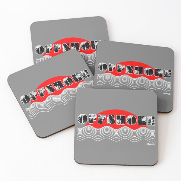 Item preview, OFFSHORE - WAVES EDITION. RED/BLACK/WHITE designed and sold by 5hertz.