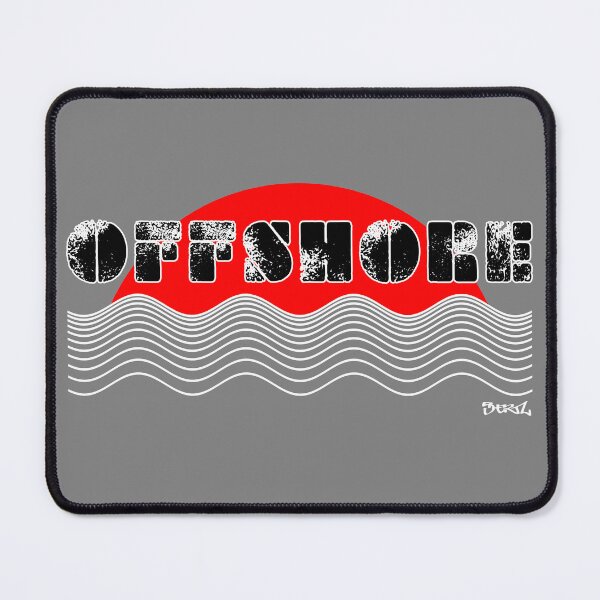 Item preview, OFFSHORE - WAVES EDITION. RED/BLACK/WHITE designed and sold by 5hertz.