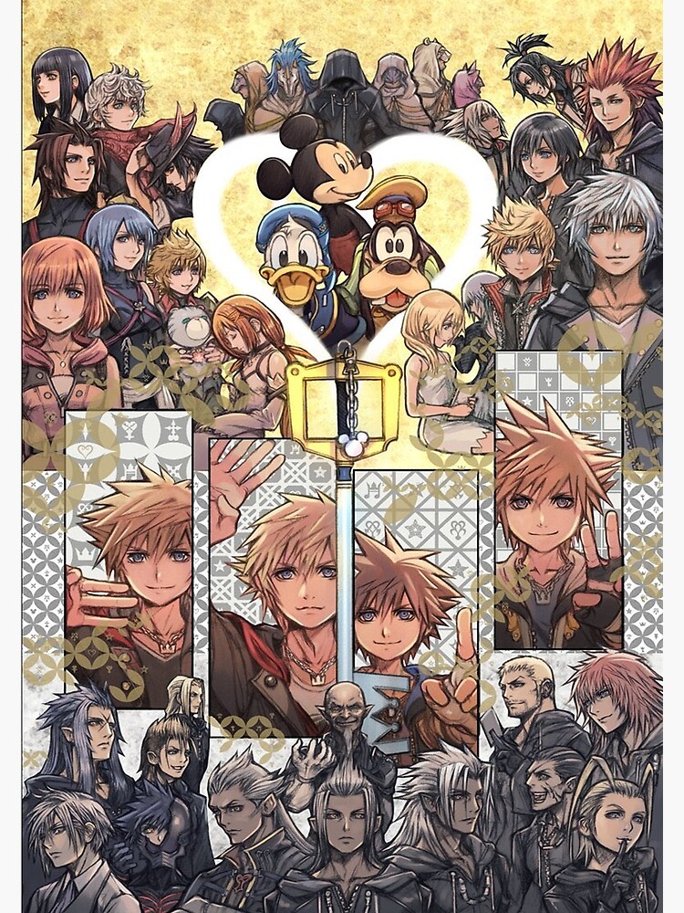 Kingdom hearts 4 cover art with all the characters