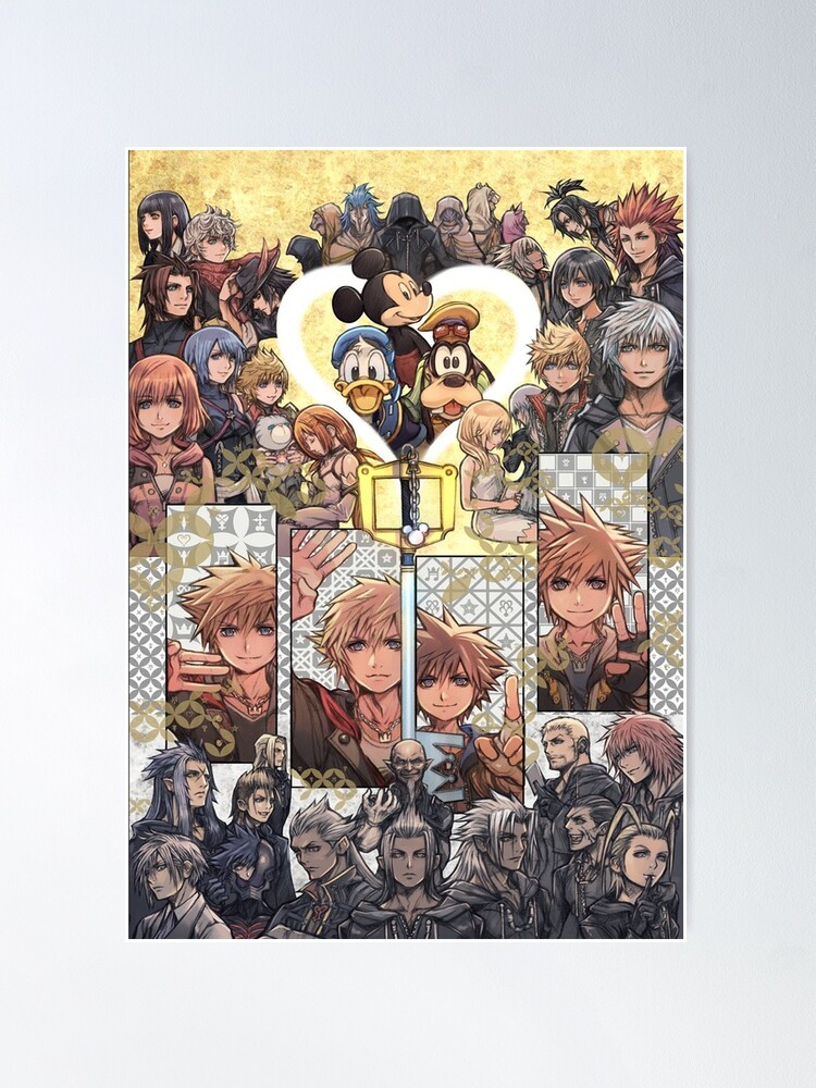 Imagen 1 de 3, Póster con la obra Portada de Kingdom Hearts 4, diseñada y vendida por joseanimates.