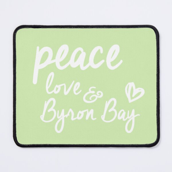 Item preview, peace, love & Byron Bay designed and sold by slimbirdy.