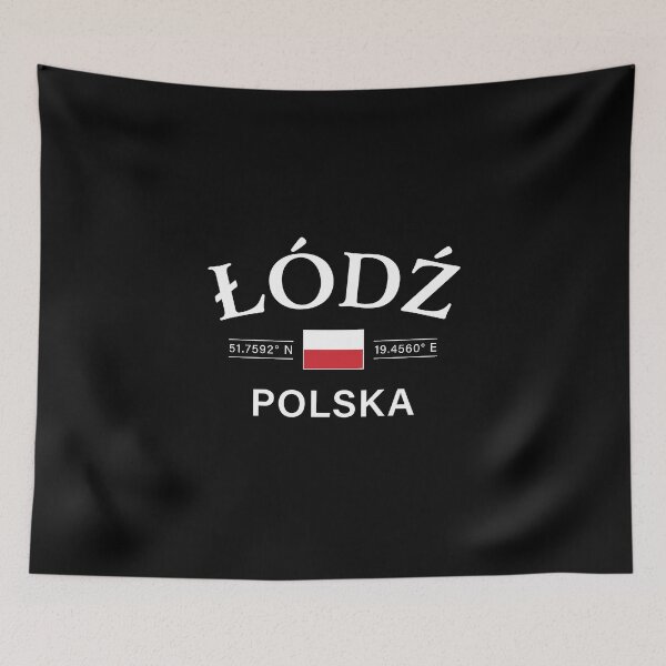 Item preview, Lodz Polska (Poland) Polish Coordinates designed and sold by HakeDesign.
