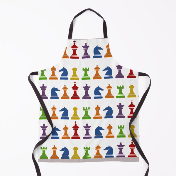 Item preview, Multi Color Chess Piece Design - Larger Image Version designed and sold by ThisNThatImages.