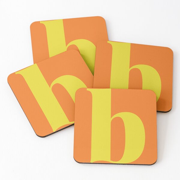 Item preview, Letter B Alphabet Art in Orange and Yellow designed and sold by OpalEllery.