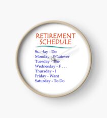 Reloj Regalos de jubilación para hombres y mujeres Calendario de jubilación