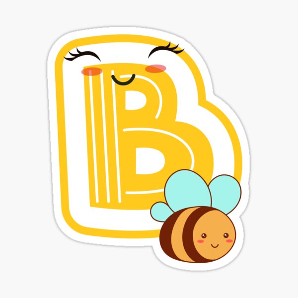 "Letter B, Alphabet B" Sticker By Fashionxj | Redbubble