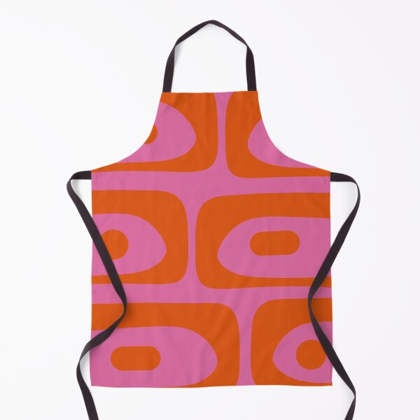 Item preview, Mid-Century Modern Piquet Maximalist Abstract in Hot Pink and Retro Red Orange designed and sold by kierkegaard.