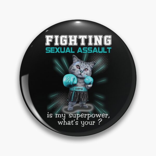 Item preview, Funny Cat Fighting Sexual Assault Is My Superpower What's Your designed and sold by Kohend.